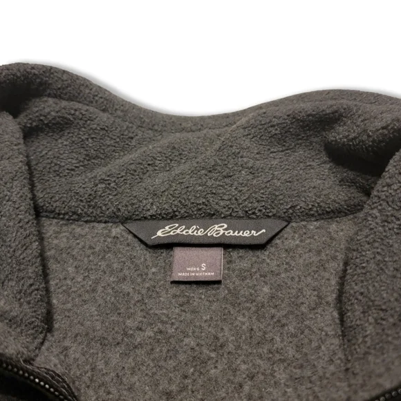 Eddie Bauer Gray Fleece Vest - Picture 3 of 5